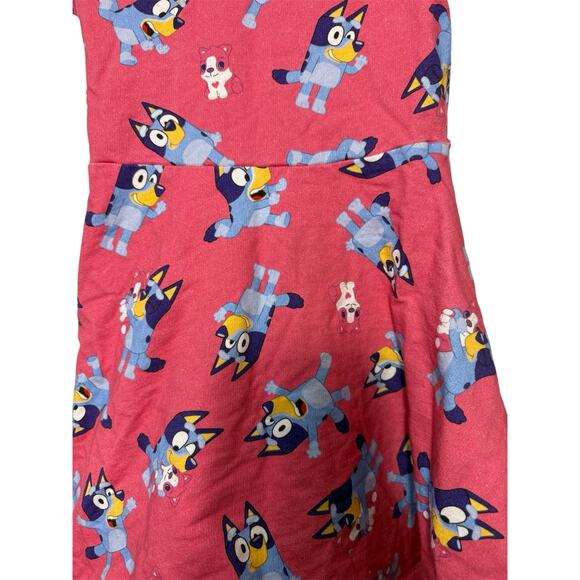 Girls Pink Bluey Dress | Size 5T - Picture 4 of 5